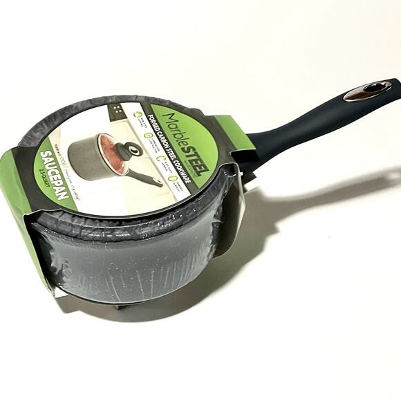 Eco+Chef Marble Steel 2.3 Quart Sauce Pan - Picture 1 of 4